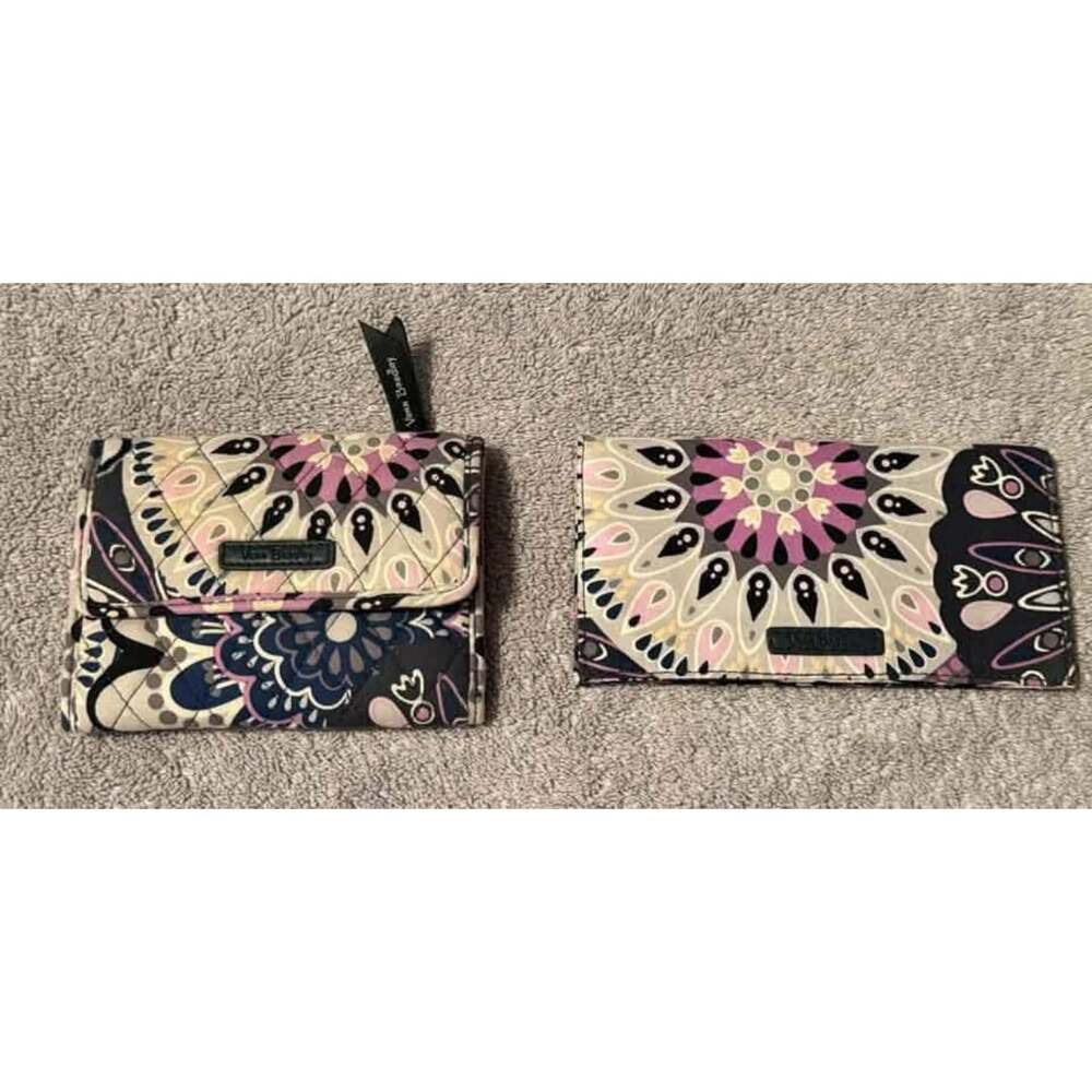 Vera Bradley Quilted Small Wallet & Checkbook Cover Set